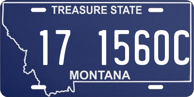 MT license plate 171560C