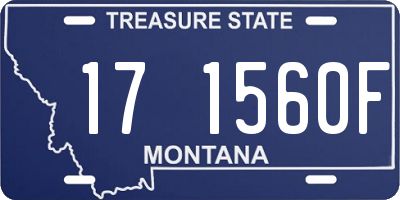 MT license plate 171560F