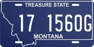 MT license plate 171560G