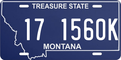 MT license plate 171560K