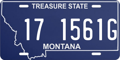 MT license plate 171561G