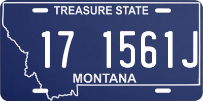 MT license plate 171561J