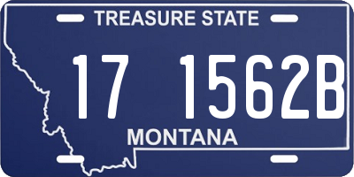 MT license plate 171562B