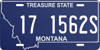 MT license plate 171562S