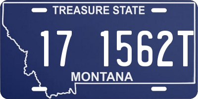 MT license plate 171562T
