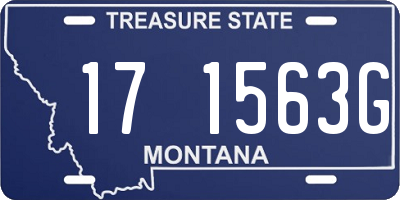 MT license plate 171563G