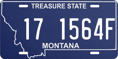 MT license plate 171564F