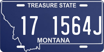 MT license plate 171564J
