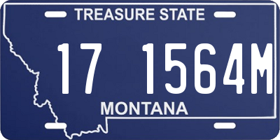MT license plate 171564M