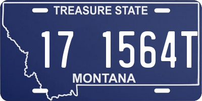 MT license plate 171564T