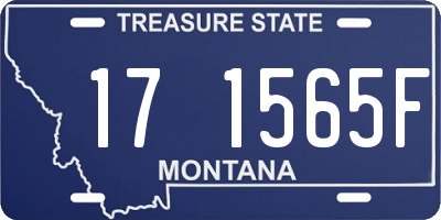 MT license plate 171565F