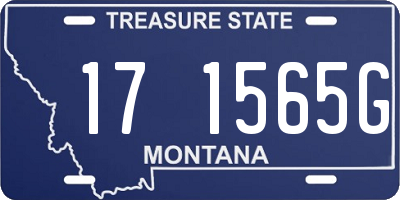 MT license plate 171565G