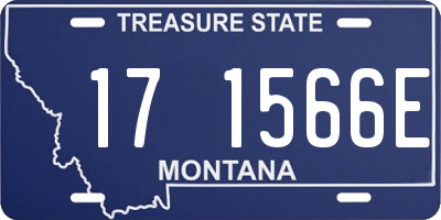 MT license plate 171566E