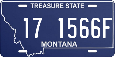 MT license plate 171566F