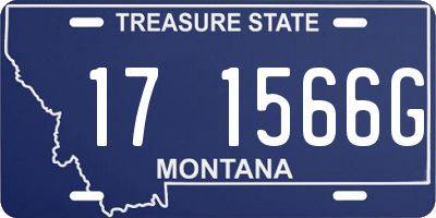 MT license plate 171566G