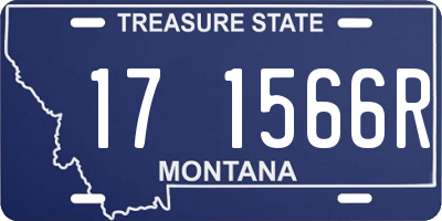MT license plate 171566R
