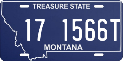 MT license plate 171566T