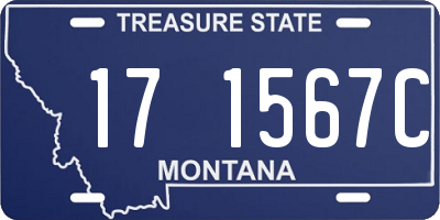 MT license plate 171567C