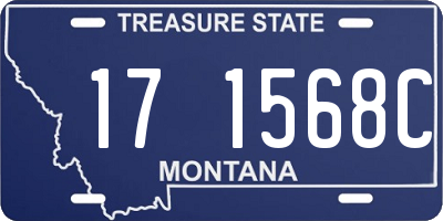 MT license plate 171568C