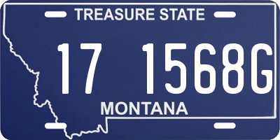 MT license plate 171568G