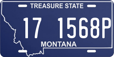 MT license plate 171568P