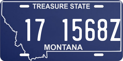 MT license plate 171568Z