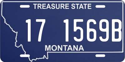 MT license plate 171569B