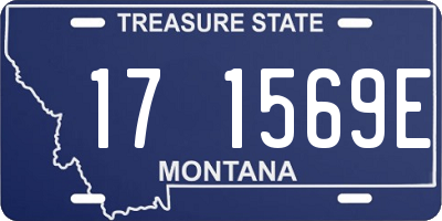 MT license plate 171569E