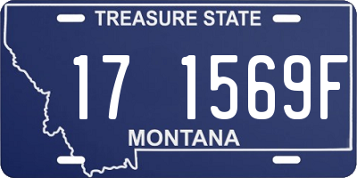MT license plate 171569F