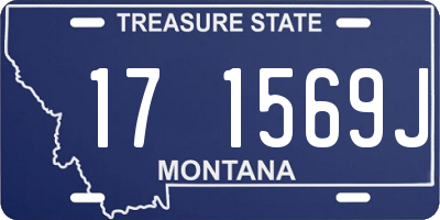 MT license plate 171569J