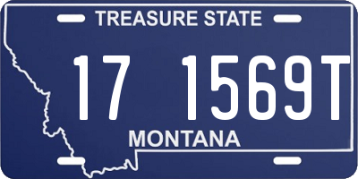 MT license plate 171569T