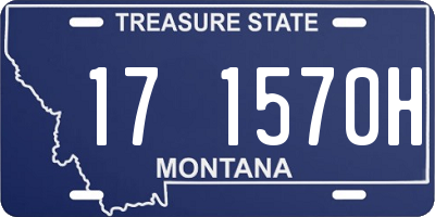 MT license plate 171570H