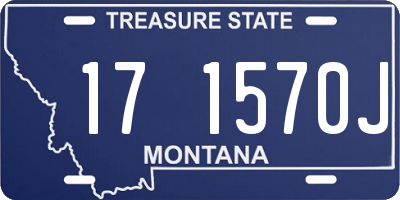 MT license plate 171570J