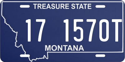 MT license plate 171570T