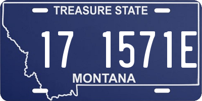 MT license plate 171571E