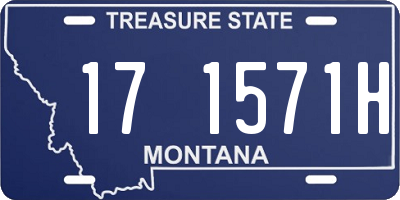 MT license plate 171571H