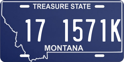 MT license plate 171571K