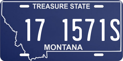 MT license plate 171571S