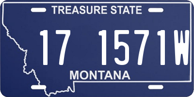 MT license plate 171571W