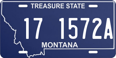 MT license plate 171572A