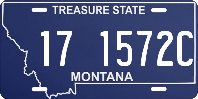 MT license plate 171572C