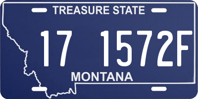 MT license plate 171572F