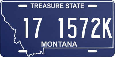 MT license plate 171572K