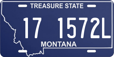 MT license plate 171572L