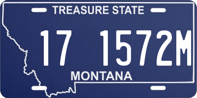 MT license plate 171572M