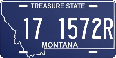 MT license plate 171572R