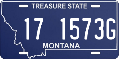 MT license plate 171573G