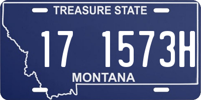 MT license plate 171573H
