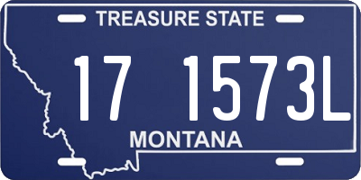 MT license plate 171573L