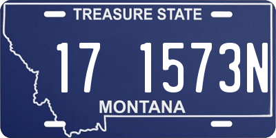 MT license plate 171573N